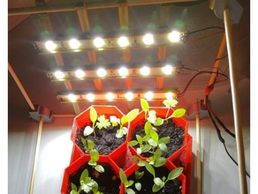 plantas LED tira casa interior soporte 3d print model - Mito3D