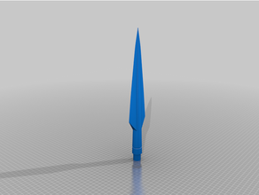 spear 4mm hole support rod props 3d print model - Mito3D