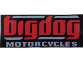 motosiklet logo büyük köpek anahtarlık fermuar Çek işaretler logolar 3d print model - Mito3D
