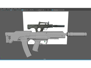 nerf lynx mod 05 short assault rifle toys & games blaster 3d print model - Mito3D
