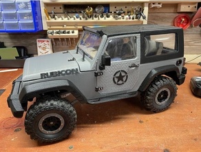 3dsets rancher logo rubicon hobby crawler jeep wrangler rc car 3d print model - Mito3D