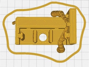 x-belt tensioner cable-guide - t-nut 3d printer parts artillery swx1 sidewinder x1 3d print model - Mito3D