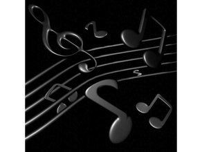 musical notation music notes sheet 3d print model - Mito3D
