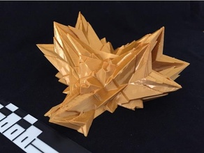 Spikey badem soğanı 3d fraktal matematik Sanat 3d print model - Mito3D