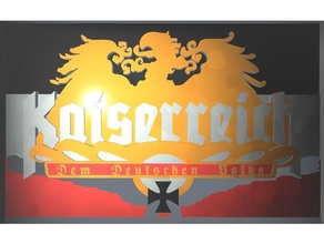 imperio señales logos deutsche bandera alemán emperador historia nacional reich waphen 3d print model - Mito3D