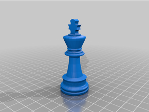 chess king 3d print model - Mito3D