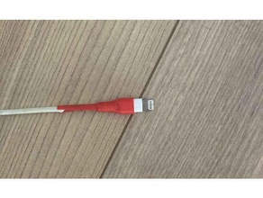 lightening cable stiffener & protector mobile phone apple iphone 3d print model - Mito3D
