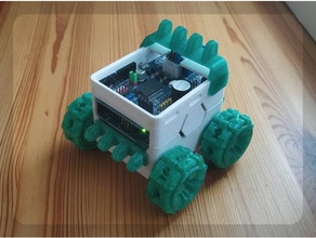 smars cubierta carcasa funda l298p proteger mk2 robótica arduino modular robot 3d print model - Mito3D