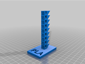 torre temperatura pla 3d impresión pruebas 3d print model - Mito3D