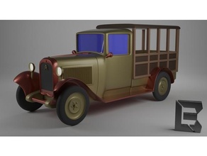 citroen c4 1930 miniature car vehicles 3d printing minature 3d print model - Mito3D