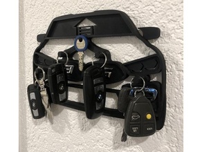key holder household bmw car garage keychain 3d print model - Mito3D
