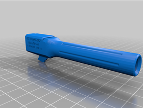 airsoft glock 17 outer barrels accesories attachment parts 3d print model - Mito3D
