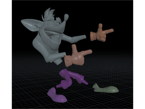 batida posado criaturas bandicoot 3d print model - Mito3D