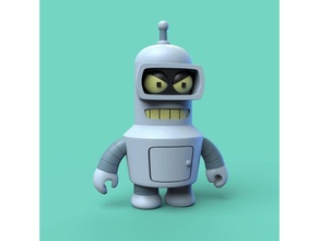 tozzo bender futurama giocattoli Giochi rodriguez flessione cartone animato carina opaco groening robot simpson super deforme 3d print model - Mito3D