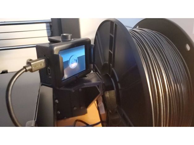 anycubic mega pro camera mount - simple 3d printer accessories i3 gopro webcam 3D print model - Mito3D