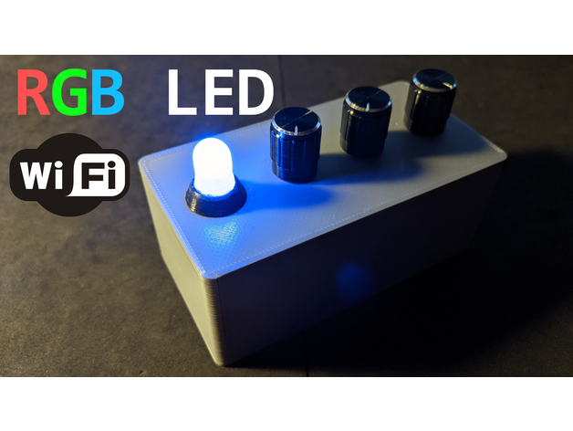 rgb conduziu caso bainha potenciômetros interruptor passatempo arduino eletrônicos recinto suporte luz potenciômetro 3D print model - Mito3D