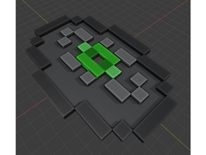 Minecraft música disco limpar limpo quad geometria brinquedo jogos acessórios tommyinnit 3d print model - Mito3D