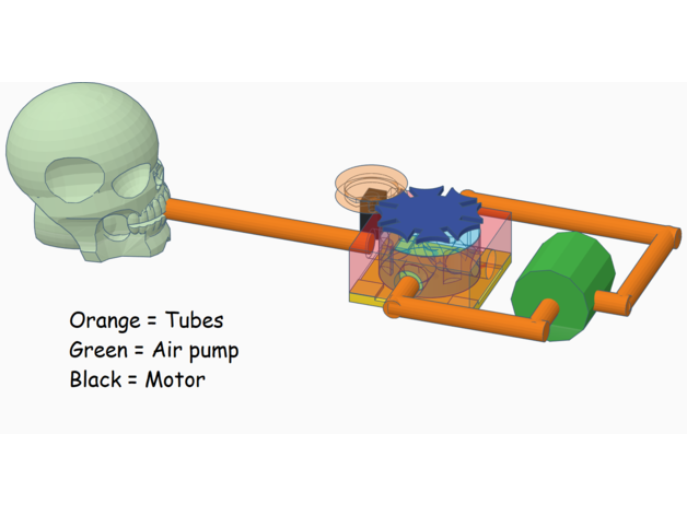 fikir vantilatör gaz maskesi taslak 3D print model - Mito3D