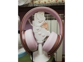 olaf 3d impressão fones ouvido congeladas fone porta boneco neve di 3d print model - Mito3D