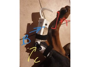 proth se patte pour chien prototype paw prosthesis dogs annimal dog pattern prothese prothesis 3d print model - Mito3D