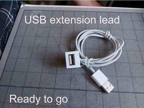 usb extension lead unwanted cables 3d print model - Mito3D