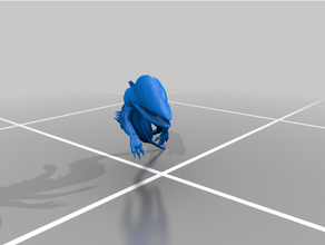 anguille chien créatures dnd miniature 3d print model - Mito3D