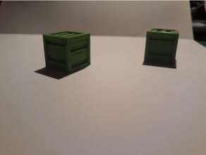 poly crate games lowpoly miniature 3d print model - Mito3D