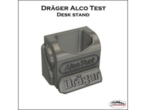 dr ger alco test desk stand wall mount draeger drger tcd tobbescustomdesign 3d print model - Mito3D