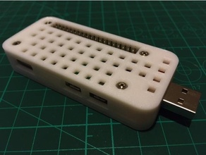 pi usb stem case pizero raspberrypizerocase raspberry 3d print model - Mito3D