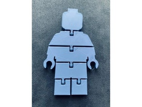 Lego Minifigur flexi Spielzeuge Spiele flexibel Miniatur 3d print model - Mito3D