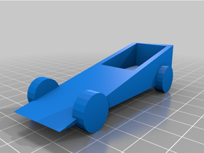 customizable wedge car toy & game accessories 3d print model - Mito3D
