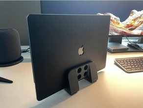 manzana macbook Pro 15 pulgada 2019 w tb estante soporte 3d print model - Mito3D