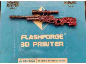 awm francotirador rifle juguetes juegos accesorios bacalao personalizable personalizado fortnite juego pistola soporte sujetador papel pubg juguete guerra 3d print model - Mito3D