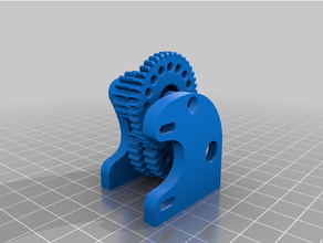 fully printable 20 overdrive gearbox & skid nwsd scattergun trx4 vehicles 3d print model - Mito3D