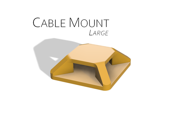 cable mount electronics management ties 3D print model - Mito3D