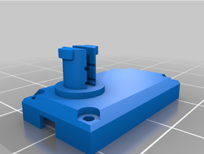 servo segmento base piatto robotica 3d print model - Mito3D