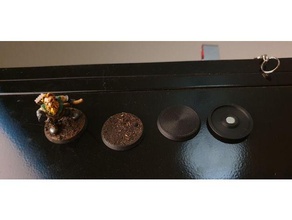 25mm base espaço 5x2mm magnético brinquedo jogos acessórios miniatura 3d print model - Mito3D