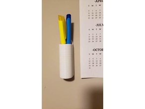 wall mount pen holder organization 3d print model - Mito3D
