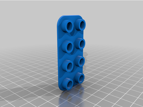 Lego duplo carril conector 3d impresión 3d print model - Mito3D