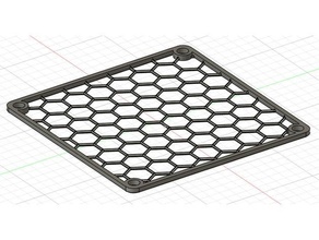 92mm fan guard minimal 3d printer parts grille silent 3d print model - Mito3D
