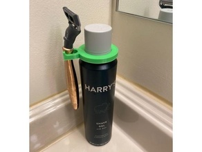 afeitado organizador Harry 39 s conjunto baño percha harrys maquinilla afeitar espada soporte estante seguridad 3d print model - Mito3D