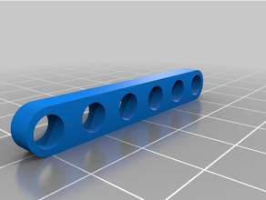 Lego pin bar 6 3d stampa piatto mattone compatibile 3d print model - Mito3D