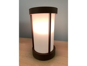 luciole diffuseur lampe décor LED lumière minimaliste rgb led vase mode 3d print model - Mito3D