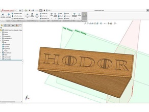 hodor door - game thrones decor doorstop 3d print model - Mito3D