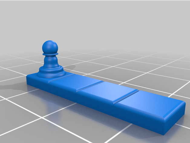 reine gambit pion d4 3d imprimante bibelot échecs 3D print model - Mito3D