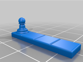 queen's gambit pawn d4 3d printer trinket chess 3d print model - Mito3D