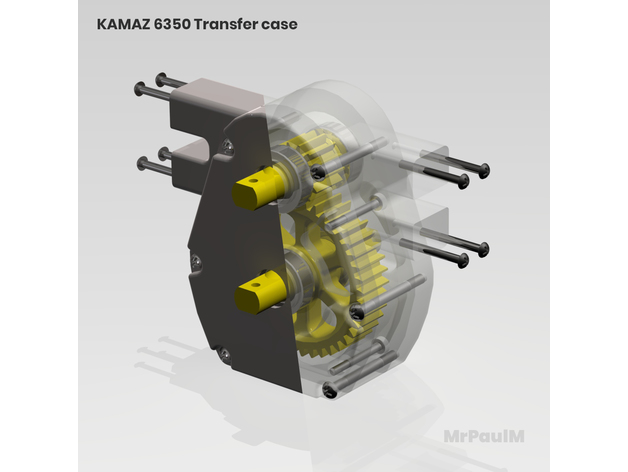 rc caminhão 8x8 Kamaz 6350 3d transferir caso bainha veículos 3D print model - Mito3D