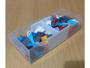 stanley bin organiser drawer divider - small organization organizer dividers 3d print model - Mito3D