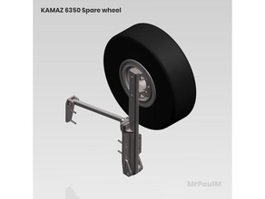rc caminhão 8x8 Kamaz 6350 3d poupar roda veículos 3d print model - Mito3D