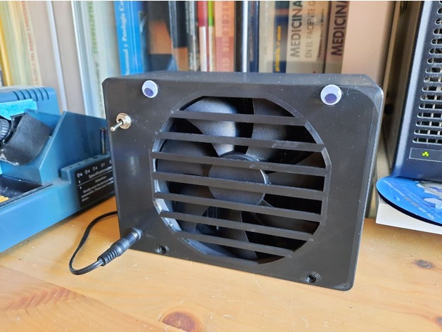 solda fumaça extrator 120mm eletrônicos ferramenta ventilador filtro vapores 3D print model - Mito3D